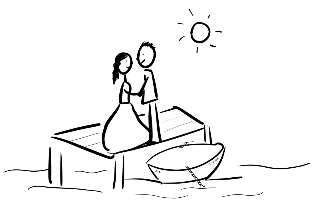 Huwelijksbootje G&amp;D